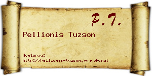 Pellionis Tuzson névjegykártya